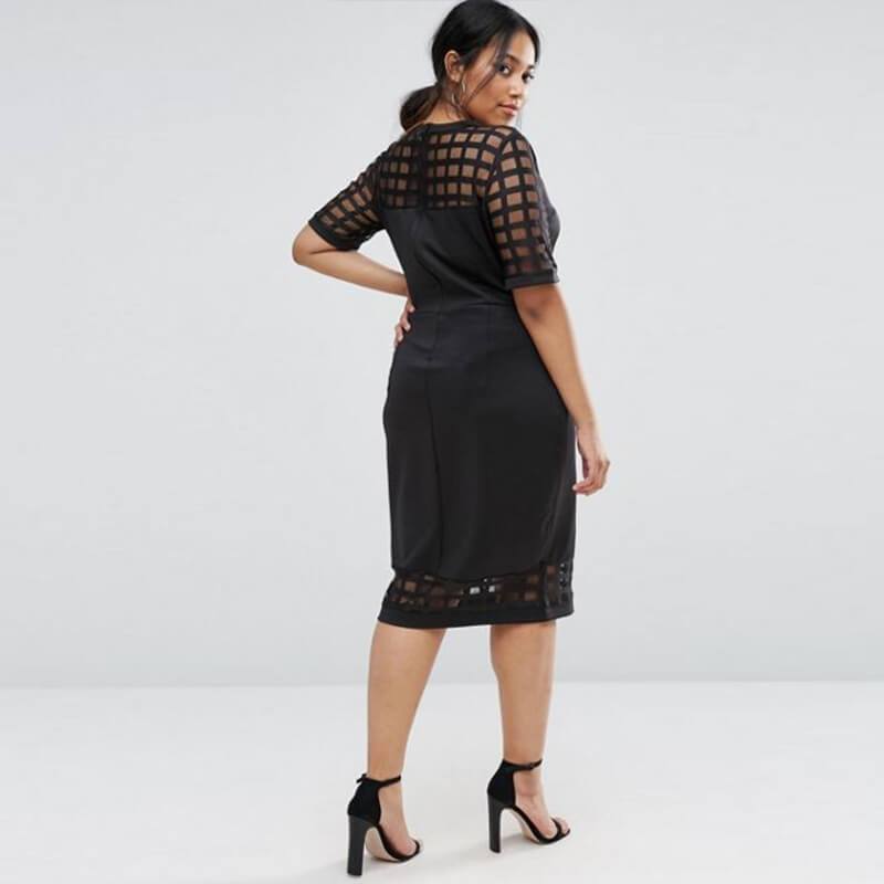 Cage Mesh Stretchy Dresses