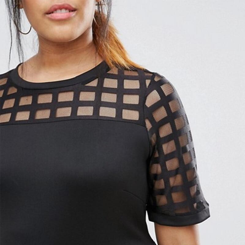 Cage Mesh Stretchy Dresses