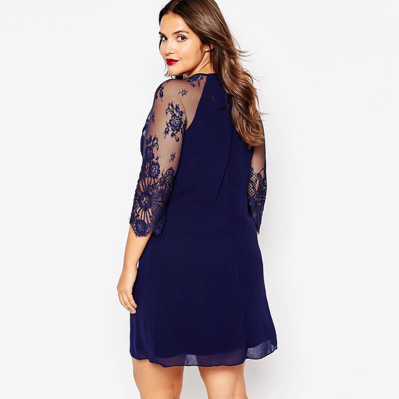 Vestidos Lace Embroidered Bodycon Dresses